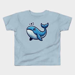 cute whale Kids T-Shirt